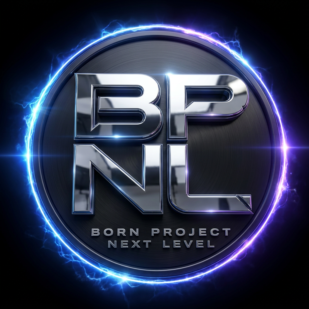 BPNL 3D chrome badge logo